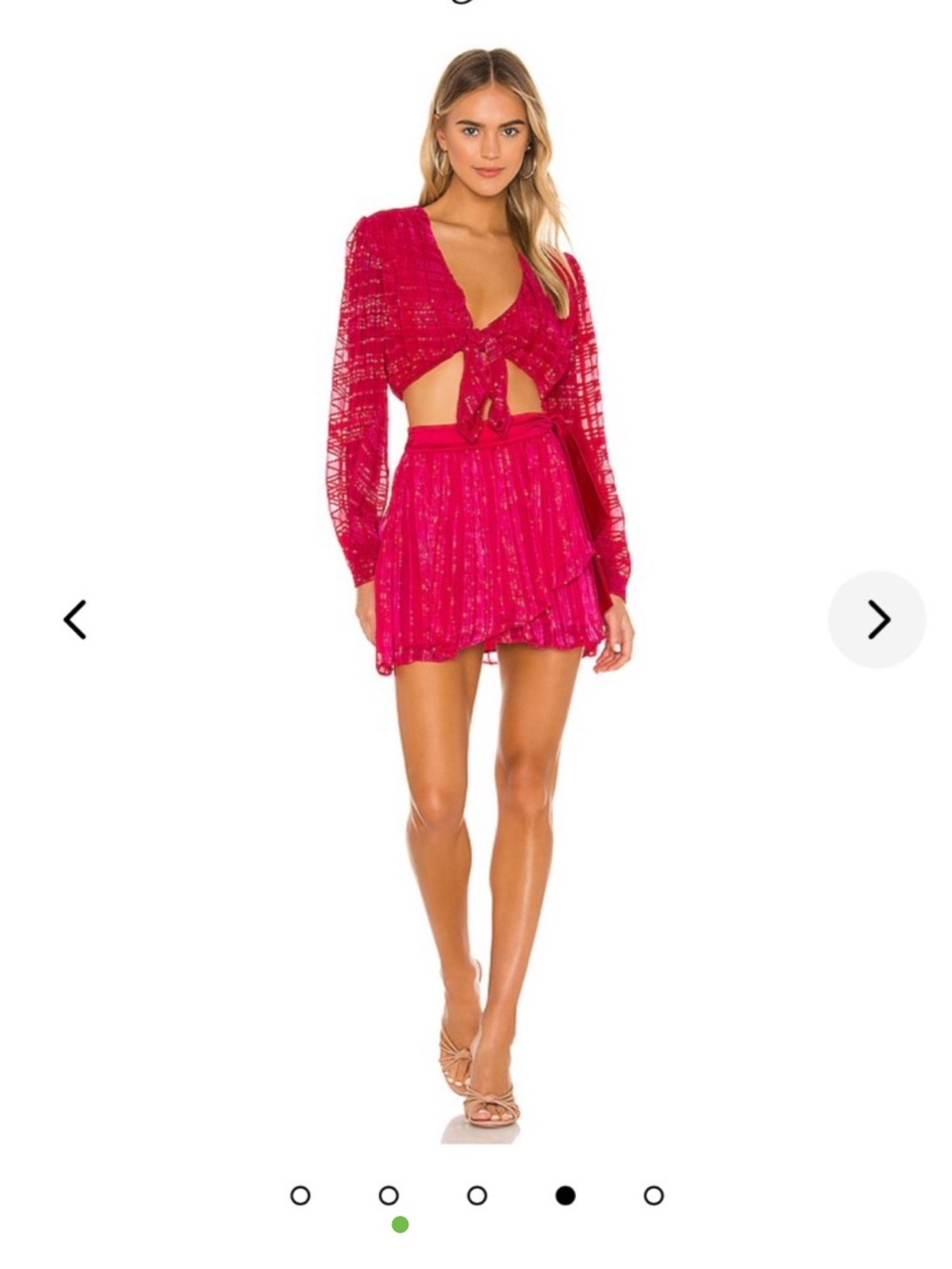 Lovers + Friends Skirt set Magenta odette skirt & sea breeze top